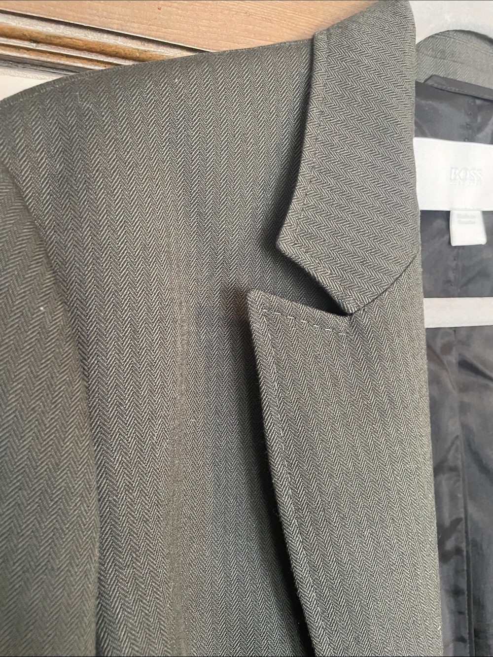 Boss Olive Green Blazer Jacket - Picture 6 of 6